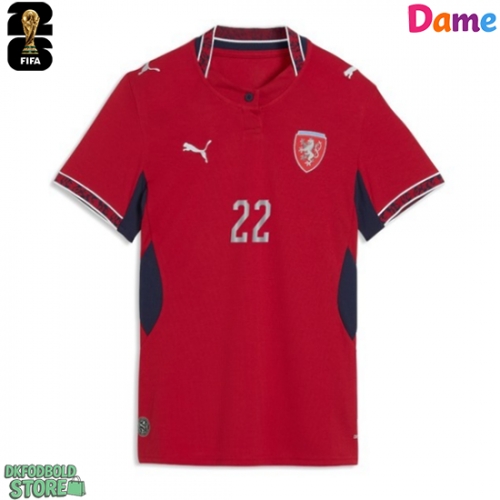 Tjekkiet Tomas Soucek #22 Replika Hjemmebanetrøje Dame VM 2026 Kortærmet